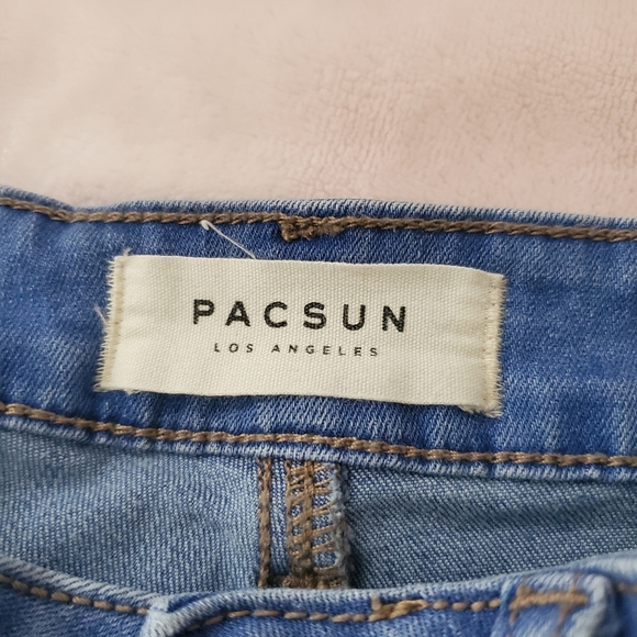 PacSun blue high waisted jeans shorts - Picture 3 of 4